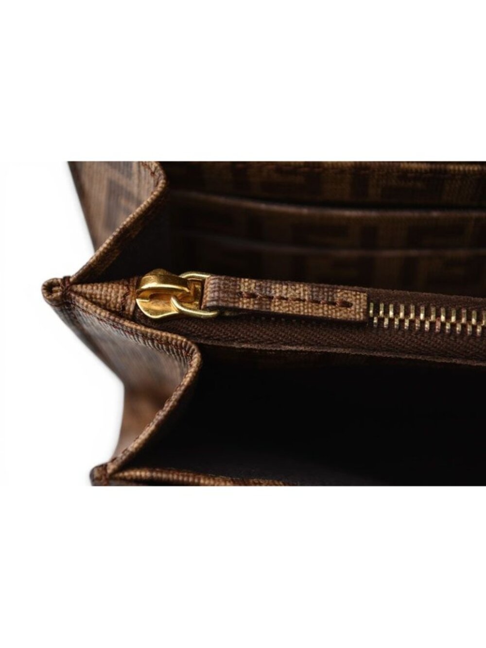 Fendi Wallet Yg1 Zucca Pattern Beige Brown - Picture 7 of 10